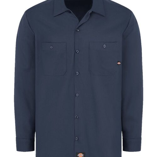 Men's Tall Industrial Cotton Long Sleeve Work Shirt Thumbnail