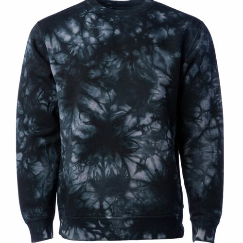 Unisex Midweight Tie-Dyed Crewneck Sweatshirt Thumbnail