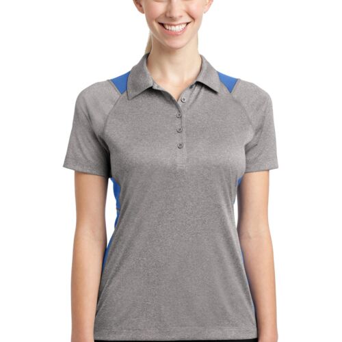 Ladies Heather Colorblock Contender  Polo Thumbnail