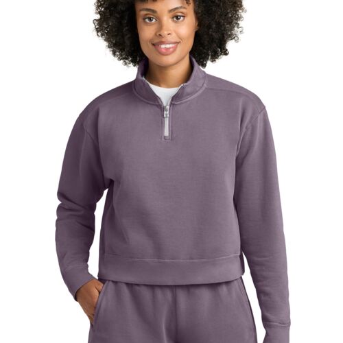 Women's Mid Length 1/4 Zip Sweatshirt Thumbnail